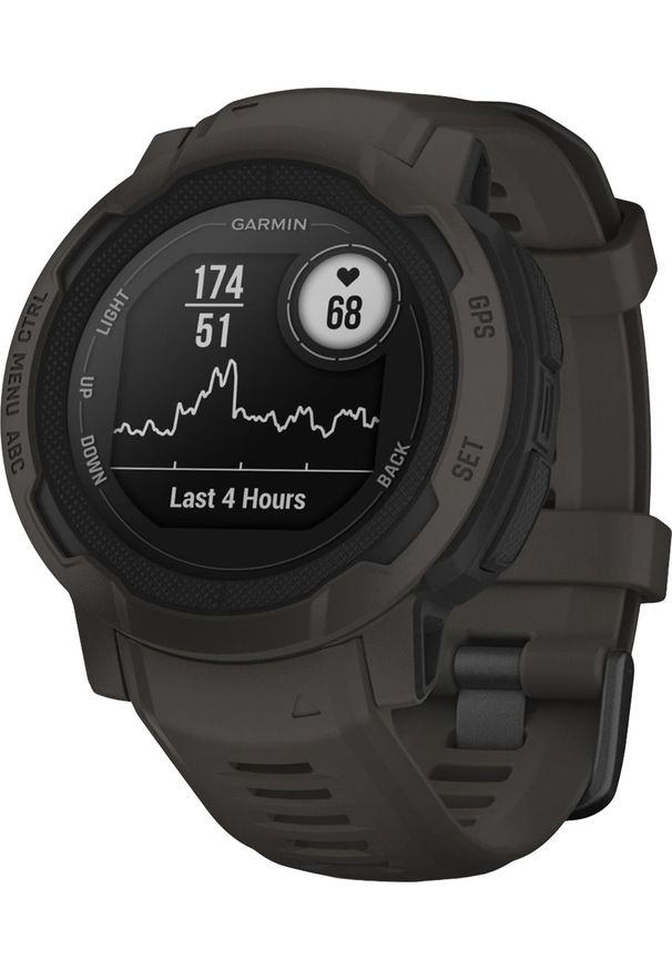 GARMIN - Zegarek sportowy Garmin Instinct 2 Grafitowy (010-02626-00). Kolor: szary. Styl: sportowy