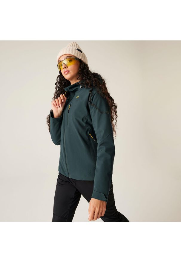 DARE 2B - Damska kurtka Torrek 2.0 Mountain Series. Kolor: niebieski, wielokolorowy, zielony. Materiał: materiał. Sport: turystyka piesza