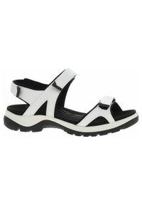ecco - Buty do chodzenia damskie Ecco 82215301007. Zapięcie: rzepy. Kolor: biały. Materiał: skóra. Sezon: lato