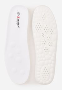 Born2be - Jasnoniebieskie Sneakersy na Grubej Podeszwie Ozdobione Geometrycznym Wzorem Asoastis. Okazja: na spacer, na co dzień, do pracy. Kolor: niebieski. Materiał: prążkowany, dzianina. Wzór: geometria, aplikacja. Sport: turystyka piesza #8