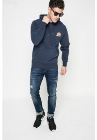 Ellesse bluza męska kolor granatowy z kapturem. Typ kołnierza: kaptur. Kolor: niebieski #2