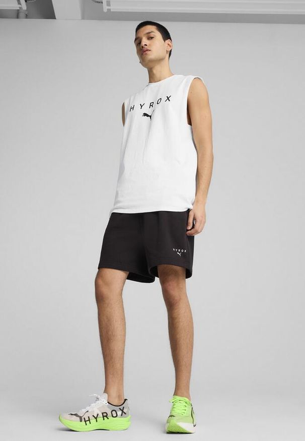 Puma - Męska koszulka bez rękawów PUMA × HYROX PUMA White. Kolor: biały. Długość rękawa: bez rękawów