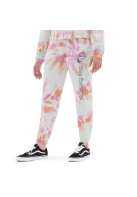 Spodnie Vans Resort Wash Sweatpants VN000395WHT1 - białe. Kolor: biały. Materiał: bawełna, dresówka, poliester, tkanina #1