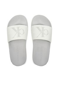Calvin Klein Jeans Klapki Slide Monogram Co YW0YW00103 Écru. Materiał: materiał