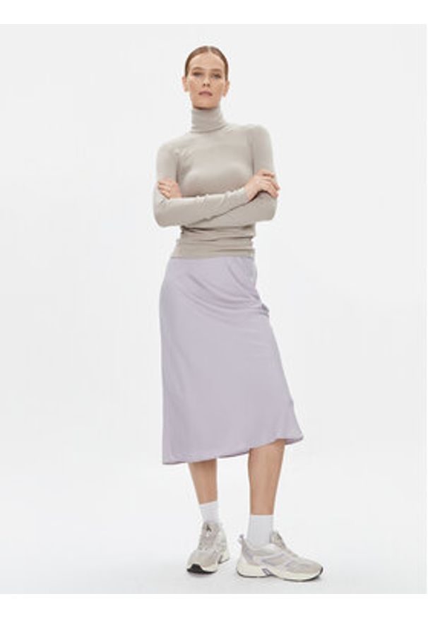 Calvin Klein Golf K20K206053 Beżowy Slim Fit. Typ kołnierza: golf. Kolor: beżowy