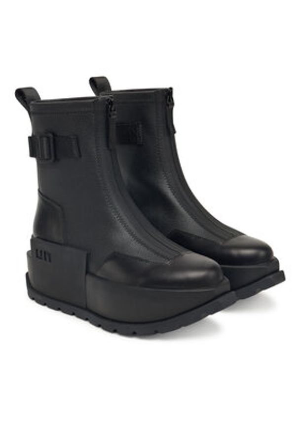 United Nude Botki Roko Bootie II 1077784954 Czarny. Kolor: czarny. Materiał: materiał