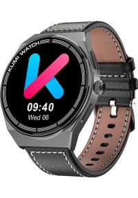 Smartwatch Kumi GT5 Max Czarno-brązowy (KU-GT5M/GY). Rodzaj zegarka: smartwatch. Kolor: wielokolorowy, czarny, brązowy