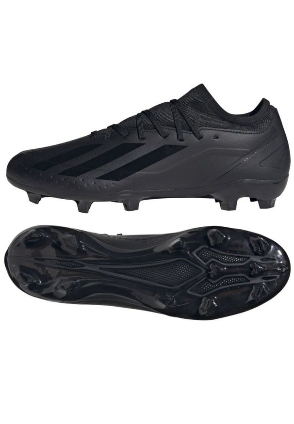 Adidas - Buty adidas X Crazyfast.3 Fg M GY7429 czarne. Kolor: czarny. Materiał: materiał, syntetyk. Szerokość cholewki: normalna