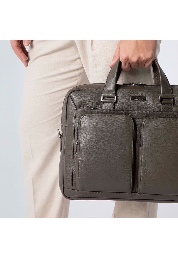 Zielona torba na laptopa Wittchen casualowa 98-3U-903-Z