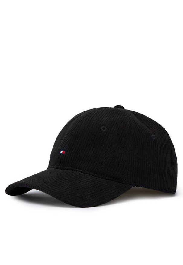 TOMMY HILFIGER - Tommy Hilfiger Czapka z daszkiem Flag Cord 6 Panel AM0AM14530 Czarny. Kolor: czarny. Materiał: poliester