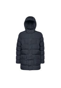 Kurtka Geox Model M Pieve Parka Kolor Niebieski. Kolor: niebieski. Materiał: tkanina