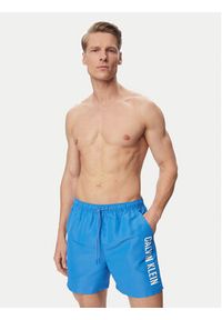 Calvin Klein Swimwear Szorty kąpielowe LV00N61047 Niebieski Regular Fit. Kolor: niebieski. Materiał: syntetyk #3