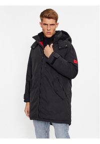 Hugo Parka Munkon 50495817 Czarny Regular Fit. Kolor: czarny. Materiał: syntetyk #1