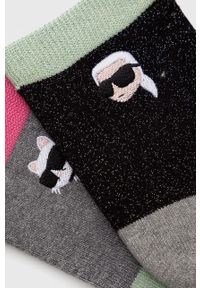 Karl Lagerfeld skarpetki 2-pack damskie. Materiał: materiał #2