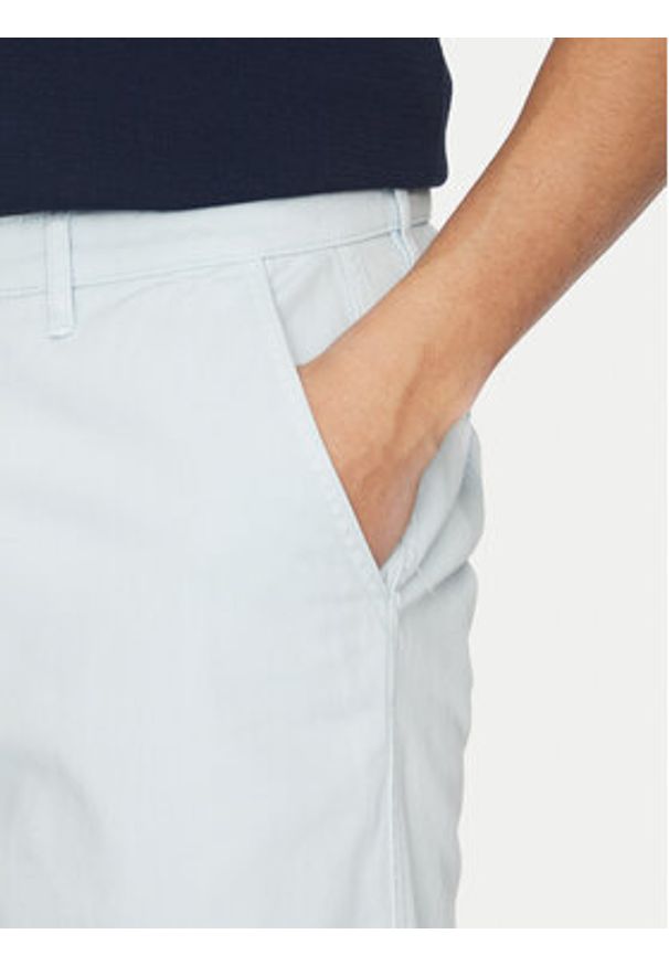 Guess Jeans Szorty materiałowe M5GD44 WGCV1 Błękitny Regular Fit. Kolor: niebieski. Materiał: bawełna