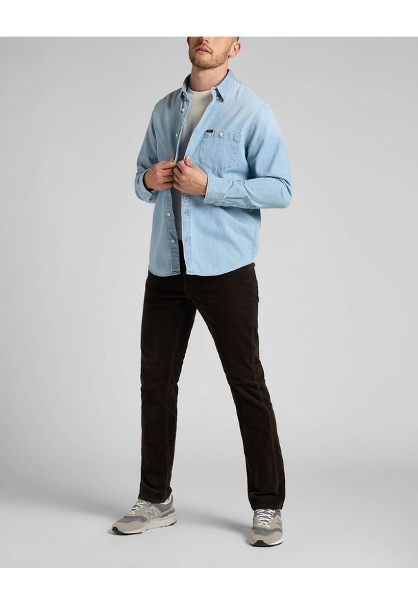 Lee - LEE RIVETED MĘSKA KOSZULA JEANSOWA SHIRT SPACE L66ICU50 112321889. Materiał: jeans