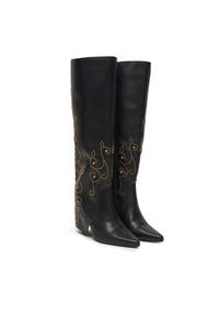 Just Cavalli Kozaki 79RA3S08 ZSD80 Czarny. Kolor: czarny. Materiał: skóra #2