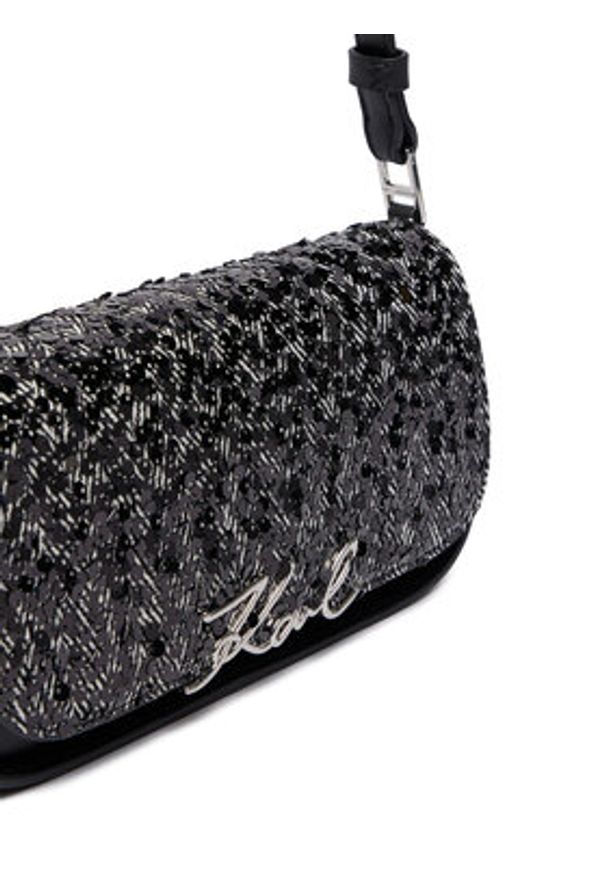 Karl Lagerfeld - KARL LAGERFELD Torebka A4W30040 Czarny. Kolor: czarny. Materiał: skórzane