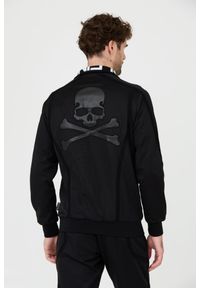 Philipp Plein - PHILIPP PLEIN Czarna bluza dresowa Jogging Zipped Jacket. Kolor: czarny. Materiał: dresówka #3