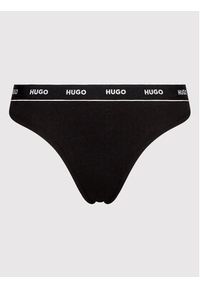 Hugo Komplet 3 par stringów 50469681 Czarny. Kolor: czarny. Materiał: bawełna #5