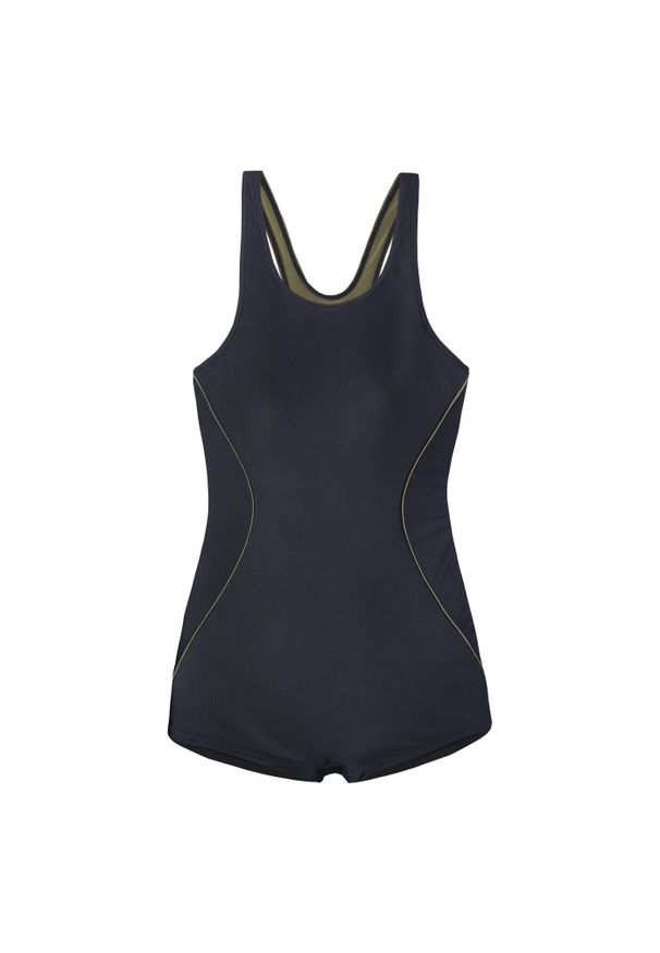 AquaWave - Damski Jednoczęściowy Kostium Kąpielowy Qarakuma. Kolor: czarny, wielokolorowy, zielony