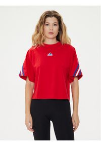 Adidas - adidas T-Shirt Future Icons 3-Stripes IR9136 Czerwony Loose Fit. Kolor: czerwony. Materiał: bawełna #1
