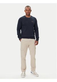 Aeronautica Militare Sweter 252MA1611UL00506 Granatowy Regular Fit. Kolor: niebieski. Materiał: bawełna #3