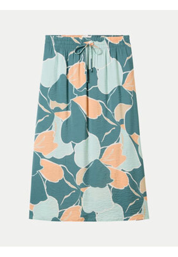 Tom Tailor Spódnica midi 1040348 Zielony Regular Fit. Kolor: zielony. Materiał: wiskoza