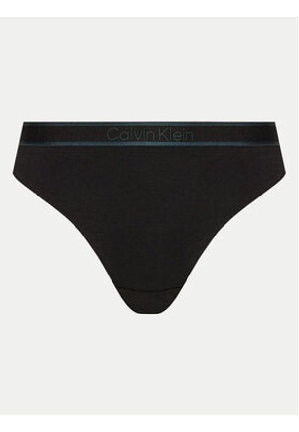 Calvin Klein Underwear Stringi 000QF7954E Czarny. Kolor: czarny. Materiał: bawełna