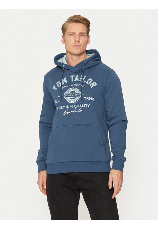 Tom Tailor Bluza 1043292 Niebieski Regular Fit. Kolor: niebieski. Materiał: syntetyk