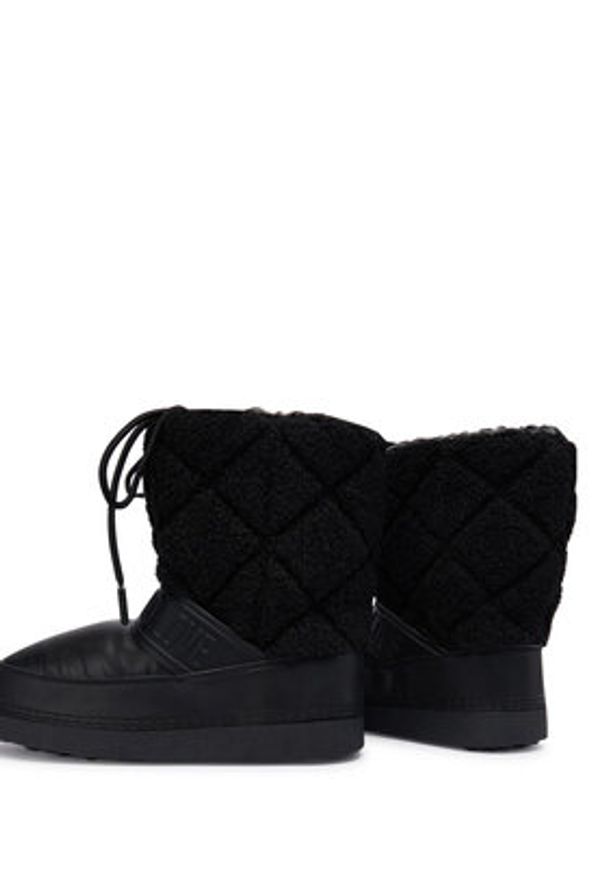 Love Moschino - LOVE MOSCHINO Śniegowce JA24422G0NISJ00Bcz Czarny. Kolor: czarny. Materiał: skóra