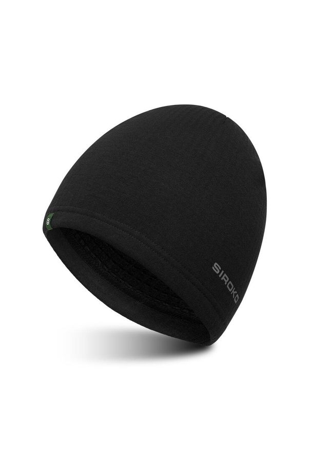SIROKO - Termiczna czapka do biegania Fitness Siroko Gamma Black. Kolor: czarny. Materiał: tkanina. Styl: sportowy