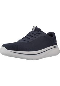 skechers - Kapcie SKECHERS GO WALK ARCH FIT N-JOY - CULLMAN Niebieski. Kolor: niebieski. Materiał: syntetyk, tkanina. Model: Skechers Sport. Sport: turystyka piesza