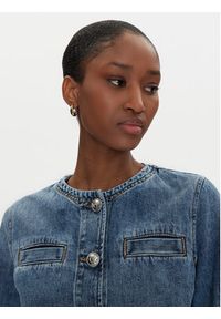 Pinko - PINKO Kurtka jeansowa 104980 A2DW Granatowy Regular Fit. Kolor: niebieski. Materiał: bawełna #4
