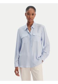 Marella Koszula Febe 2613111051 Błękitny Regular Fit. Kolor: niebieski. Materiał: acetat #1
