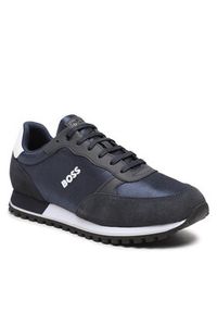 BOSS - Boss Sneakersy Parkour-L Runn 50498133 Granatowy. Kolor: niebieski. Materiał: materiał #3