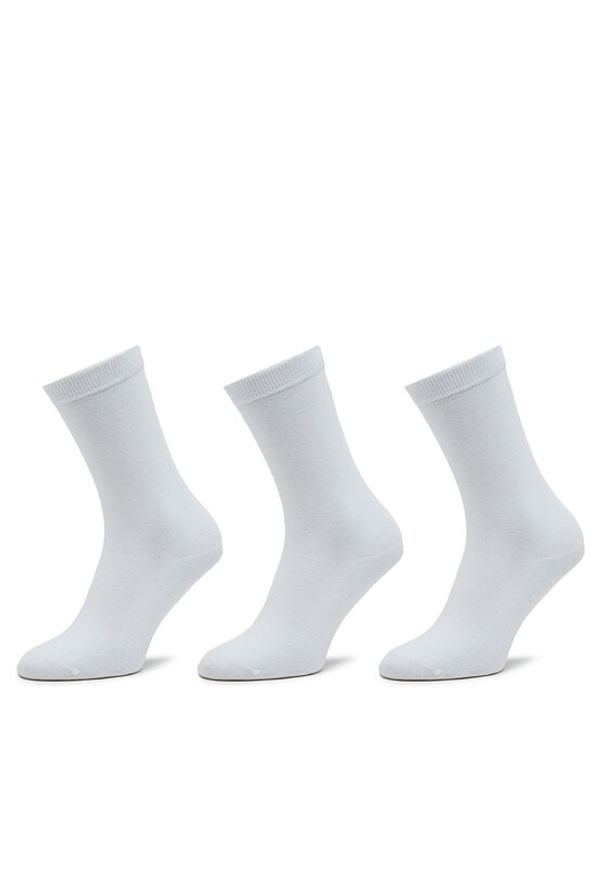 Pepe Jeans Zestaw 3 par wysokich skarpet unisex Cr 3P PLU30018 Biały. Kolor: biały. Materiał: materiał