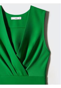 mango - Mango Sukienka koktajlowa Manzana 57053799 Zielony Regular Fit. Kolor: zielony. Materiał: syntetyk. Styl: wizytowy #5
