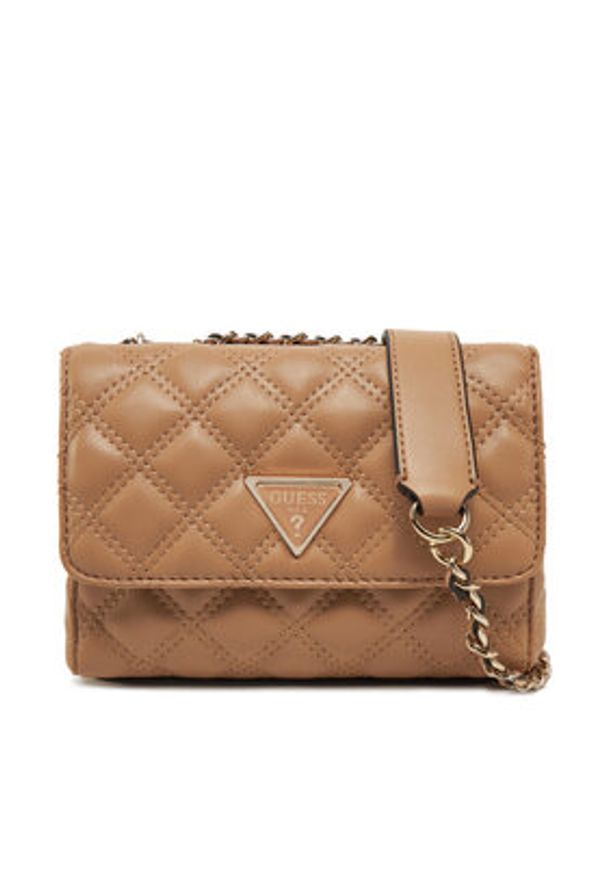 Guess Torebka HWQG87 48740 Beżowy. Kolor: beżowy. Materiał: skórzane