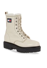 Tommy Jeans Botki Tjw Urban Boot Tumbled Ltr Wl EN0EN02317 Beżowy. Kolor: beżowy. Materiał: skóra #1