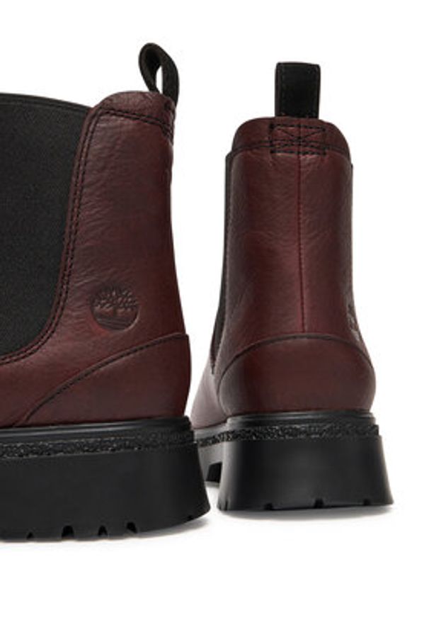 Timberland Sztyblety Cambria Valley TB0A42BXEIW1 Bordowy. Kolor: czerwony. Materiał: skóra