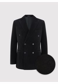 Pako Lorente - PAKO LORENTE – Czarna dwurzędowa marynarka męska. Okazja: na karnawał. Kolor: czarny. Materiał: bawełna, poliester. Styl: młodzieżowy #7