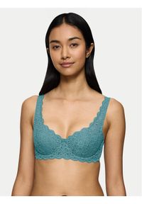 Triumph Biustonosz z fiszbiną Amourette 10209584 Turkusowy. Kolor: turkusowy. Materiał: syntetyk #1