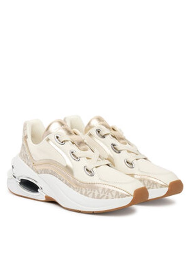MICHAEL Michael Kors Sneakersy Toni 43T5TRFS2B Beżowy. Kolor: beżowy. Materiał: materiał
