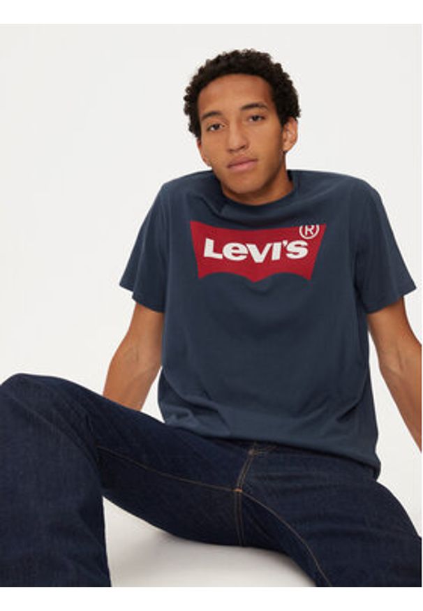 Levi's® T-Shirt Housemark Tee 17783-0139 Granatowy Regular Fit. Kolor: niebieski. Materiał: bawełna