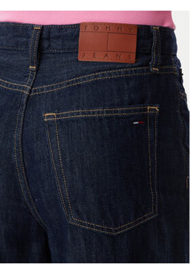 Tommy Jeans Jeansy Claire DW0DW23093 Granatowy Wide Leg. Kolor: niebieski