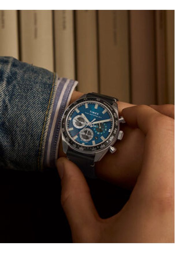 Timex Zegarek Waterbury TW2Y18600 Czarny. Kolor: czarny