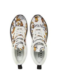 Versace Jeans Couture Sneakersy 78YA3SA1 Biały. Kolor: biały. Materiał: materiał #3