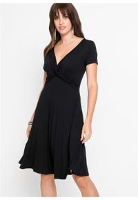 Sukienka z dżerseju bonprix czarny. Kolor: czarny. Materiał: jersey #3