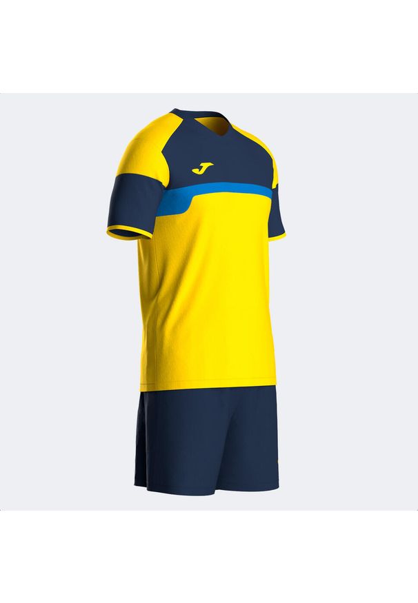 Unisex Sportowy Zestaw Joma Danubio III Żółty/Niebieski 4XS. Kolor: niebieski, żółty, wielokolorowy. Materiał: poliester. Sport: piłka nożna